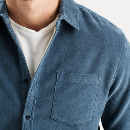 Veloria Corduroy Overhemd met Lange Mouwen en Zachte Voering – Katoenmix