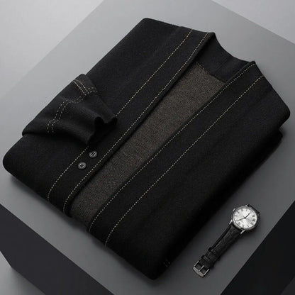 Veloria Virgin Wool Cardigan van Zuiver Scheerwol – Handgebreid met Jacquard Details