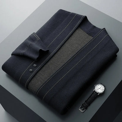 Veloria Virgin Wool Cardigan van Zuiver Scheerwol – Handgebreid met Jacquard Details