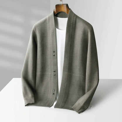 Veloria Virgin Wool Cardigan van Zuiver Scheerwol – Handgebreid met Jacquard Details