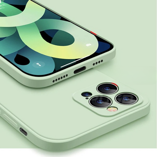 Monde Liquid Silicone Hoesje voor iPhone 11/12/13 – Zachte Full Cover Bescherming – Mat – Slank Design