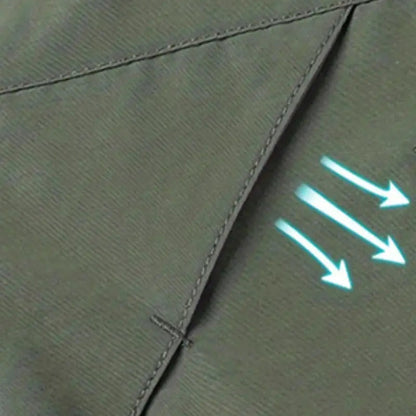 Veloria Waterdicht Varsity Outdoorjack voor Heren – Winddichte Jas met Afneembare Capuchon