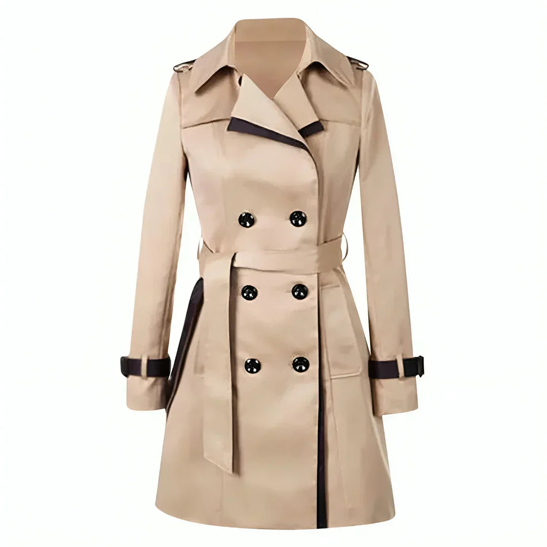 Élanor Lange Trenchcoat Dames – Waterafstotend & Tijdloos Design