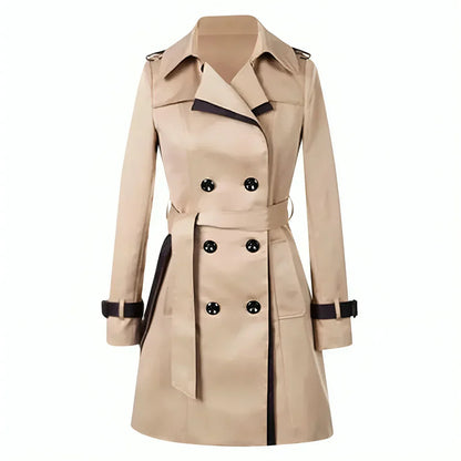 Élanor Lange Trenchcoat Dames – Waterafstotend & Tijdloos Design