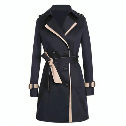 Élanor Lange Trenchcoat Dames – Waterafstotend & Tijdloos Design