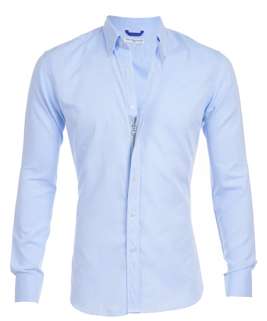 Veloria Heren Overhemd met Verborgen Rits – Slim Fit Design