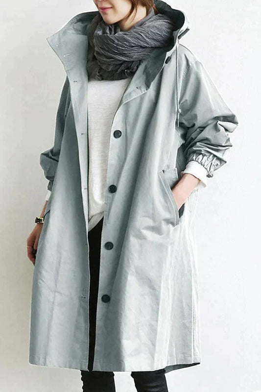Élanor Oversized Waterdichte Trenchcoat voor Voorjaar en Zomer