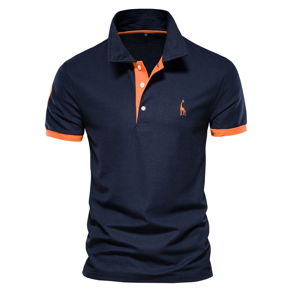 Élanor Heren Poloshirt – Stijlvol Smart Casual Katoenmix met Korte Mouw
