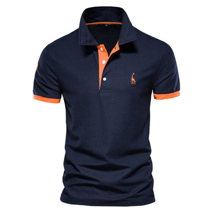 Élanor Heren Poloshirt – Stijlvol Smart Casual Katoenmix met Korte Mouw