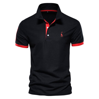 Élanor Heren Poloshirt – Stijlvol Smart Casual Katoenmix met Korte Mouw