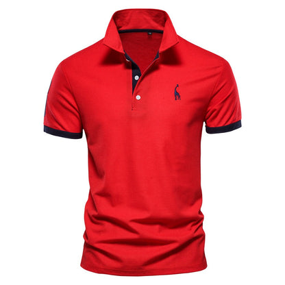 Élanor Heren Poloshirt – Stijlvol Smart Casual Katoenmix met Korte Mouw