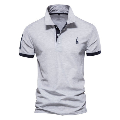 Élanor Heren Poloshirt – Stijlvol Smart Casual Katoenmix met Korte Mouw
