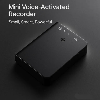 Monde Mini Draagbare Voice Recorder 16GB – Spraakgestuurd, Discreet en Oplaadbaar