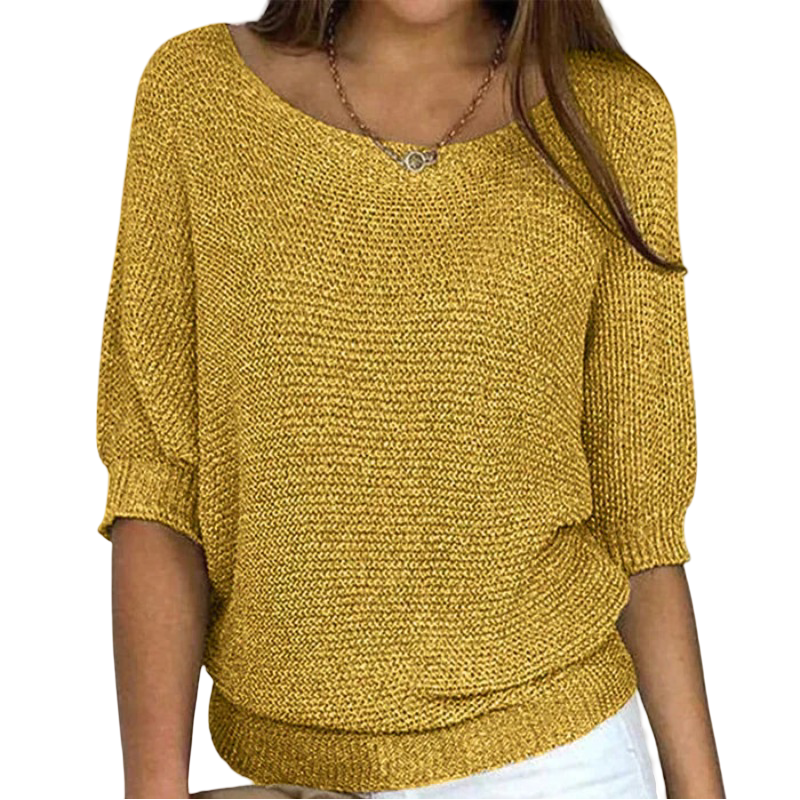 Monde dames trui – zachte katoenmix – ronde hals – lange mouwen – casual fit – verkrijgbaar in maat S t/m 5XL