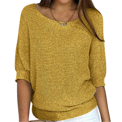 Monde dames trui – zachte katoenmix – ronde hals – lange mouwen – casual fit – verkrijgbaar in maat S t/m 5XL