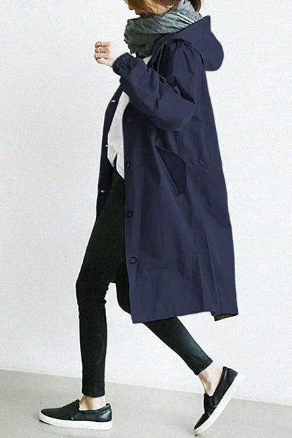 Élanor Oversized Waterdichte Trenchcoat voor Voorjaar en Zomer