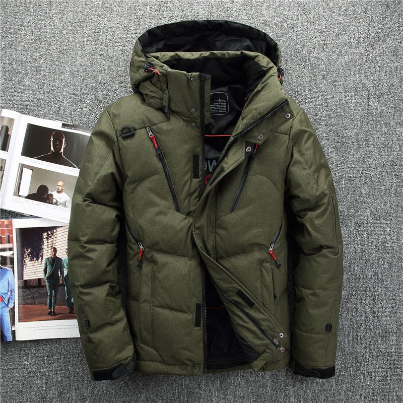 Évoque | Heren Donsparka met Afneembare Capuchon – Warme Winterjas Regular Fit