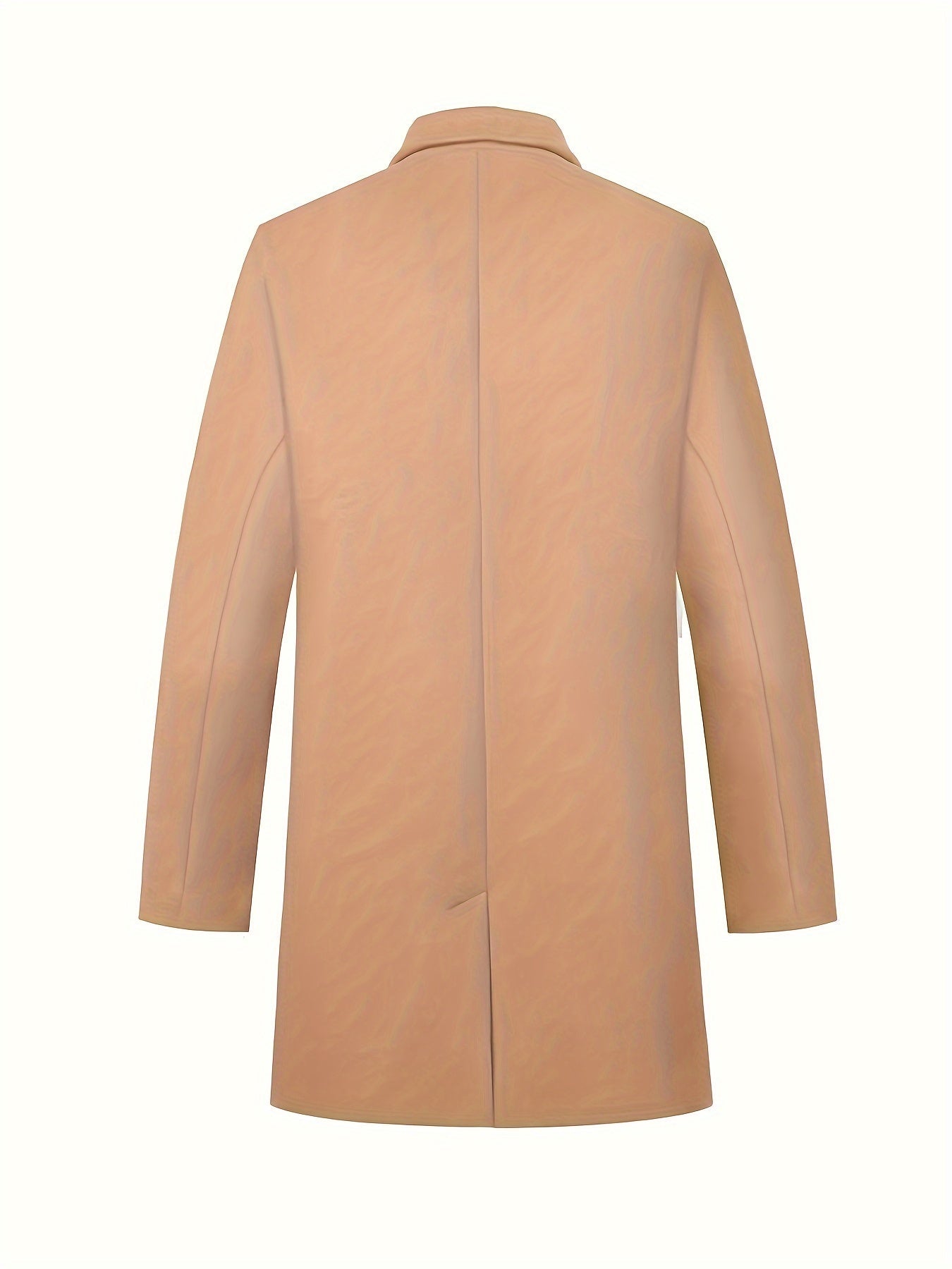 Évoque | Lange heren trenchcoat van luxe katoenmix met reverskraag