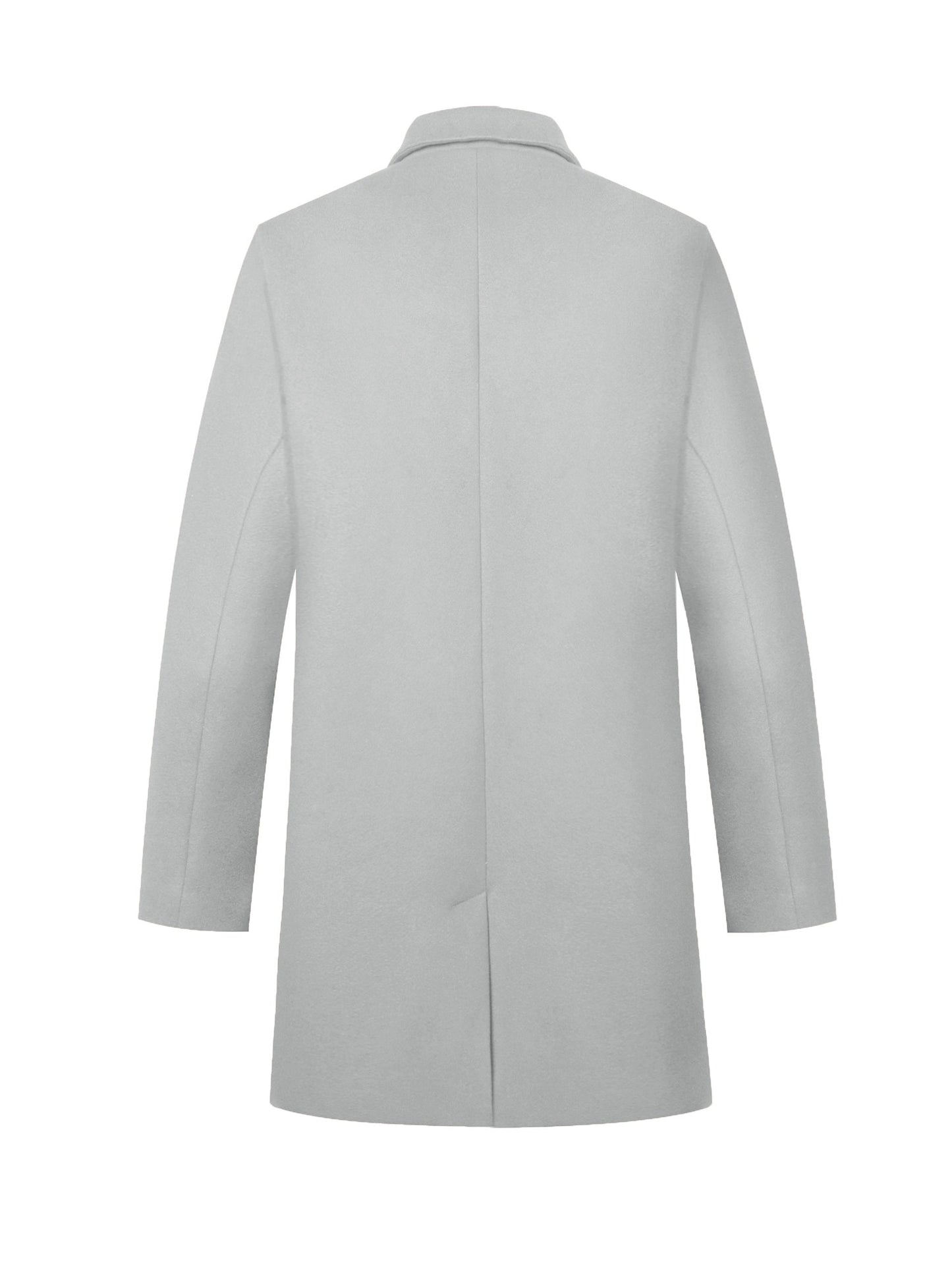 Évoque | Lange heren trenchcoat van luxe katoenmix met reverskraag
