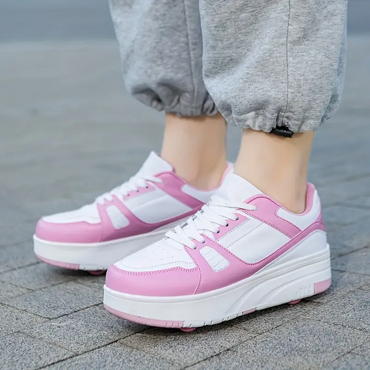 Élanor Rolsportschoenen met Afneembare Wieltjes voor Kinderen en Volwassenen