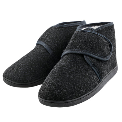 Monde Daan heren pantoffels met klittenbandsluiting
