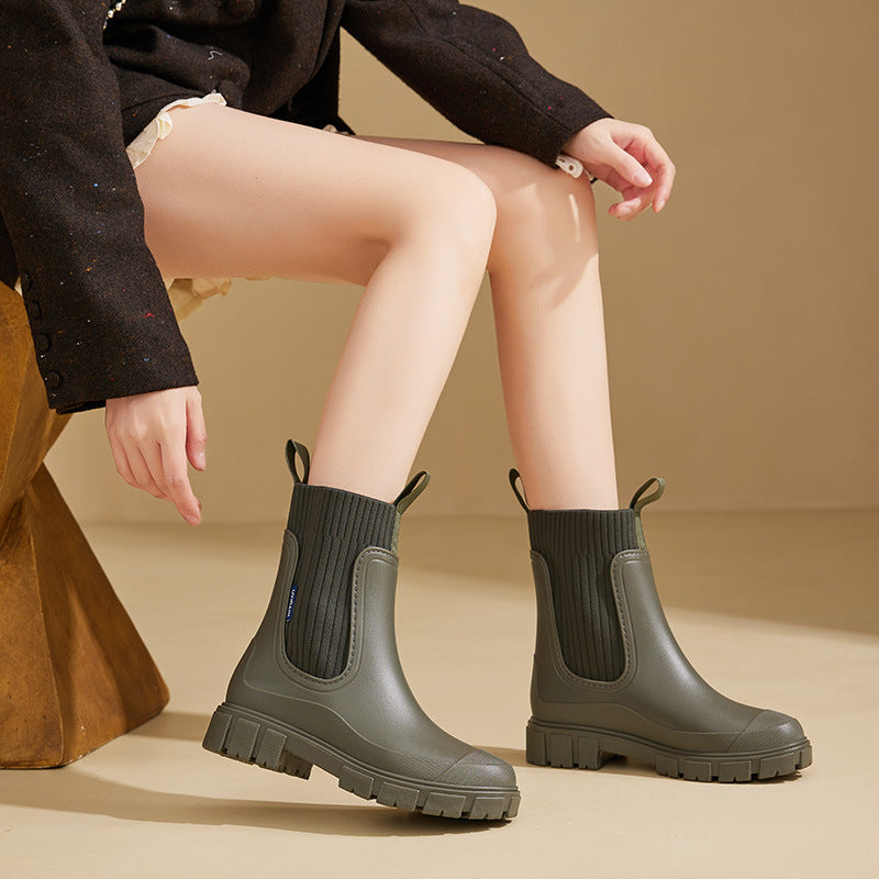 Veloria Regenlaarzen – Waterdichte Gummistiefel met Antislip Zool voor Nat Weer