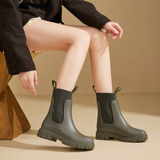 Veloria Regenlaarzen – Waterdichte Gummistiefel met Antislip Zool voor Nat Weer