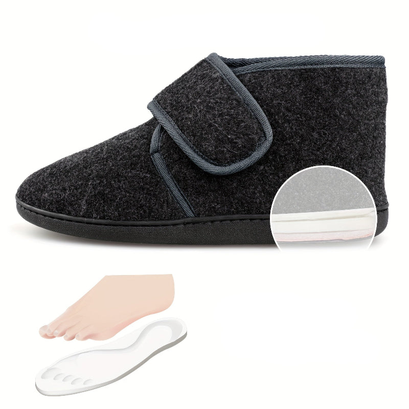 Monde Daan heren pantoffels met klittenbandsluiting