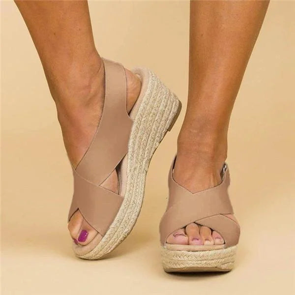 Veloria Orthopedische Sleehak Espadrilles voor Dames – Elegant Comfortdesign