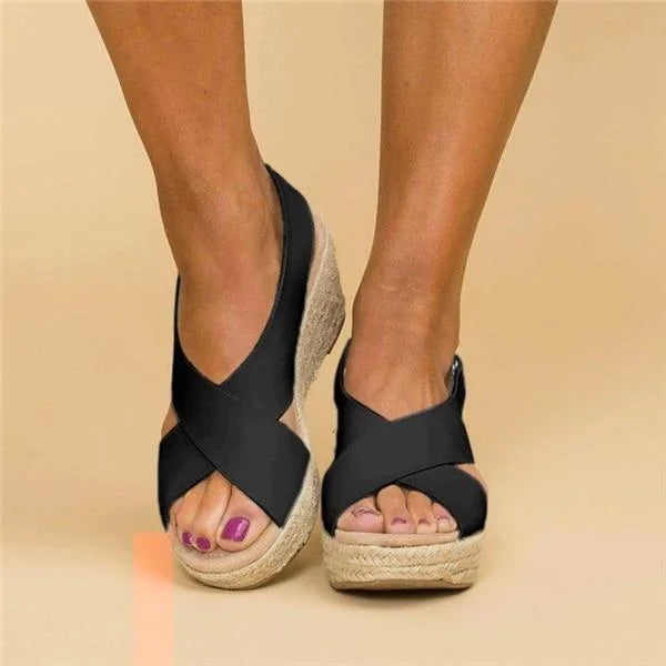 Veloria Orthopedische Sleehak Espadrilles voor Dames – Elegant Comfortdesign