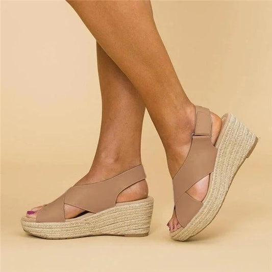 Veloria Orthopedische Sleehak Espadrilles voor Dames – Elegant Comfortdesign