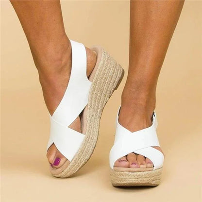 Veloria Orthopedische Sleehak Espadrilles voor Dames – Elegant Comfortdesign