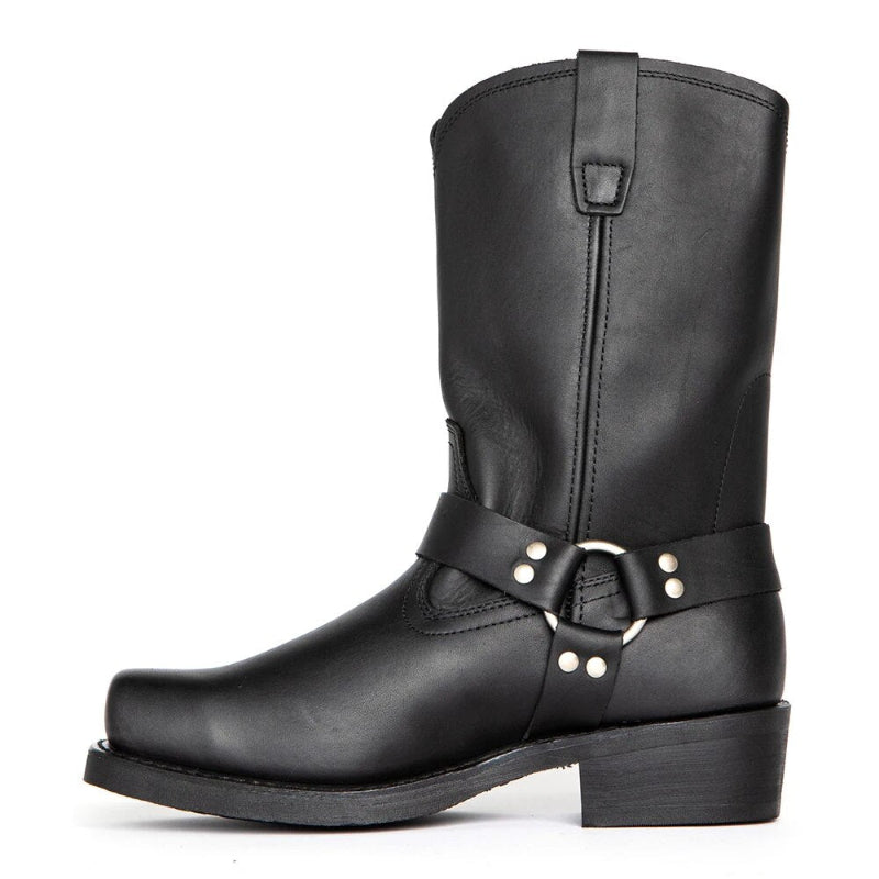 Monde Heren Cowboylaarzen van Leer met Gesp en Riem – Bruin/Zwart/Donkerbruin – Maat 39 t/m 48