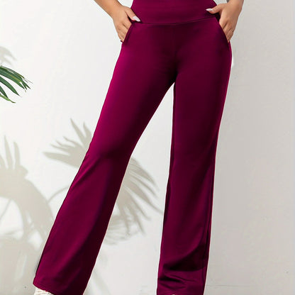 Élanor | Comfortabele dames yogabroek met elastische taille en flared pasvorm