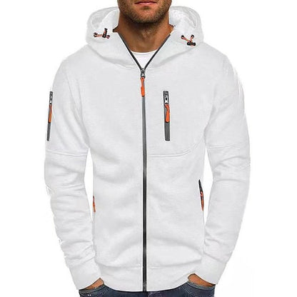 Évoque | Zip-up hoodie heren met capuchon en ritssluiting