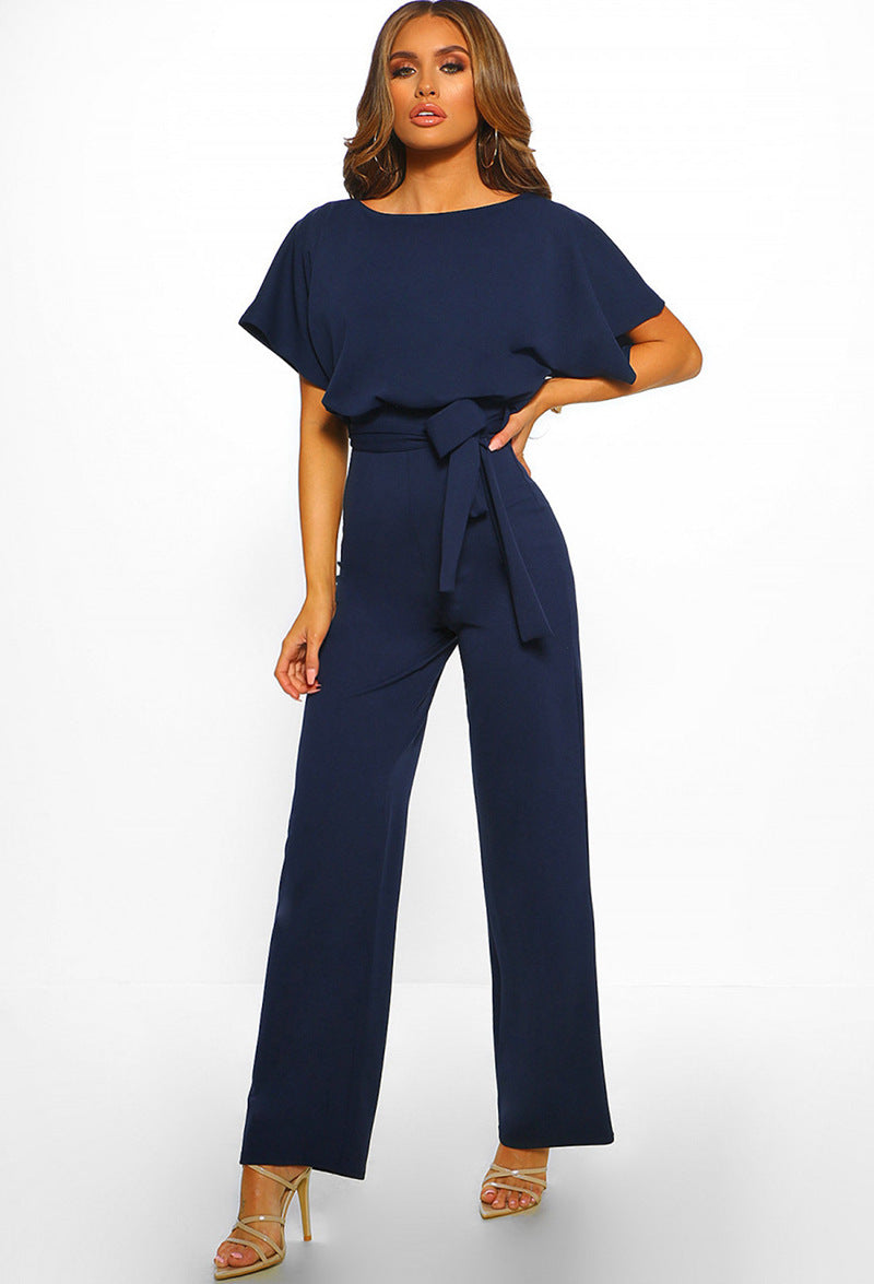 Veloria Elegante Jumpsuit voor Dames met Hoge Taille en Comfortabele Pasvorm