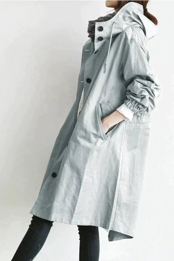 Élanor Oversized Waterdichte Trenchcoat voor Voorjaar en Zomer