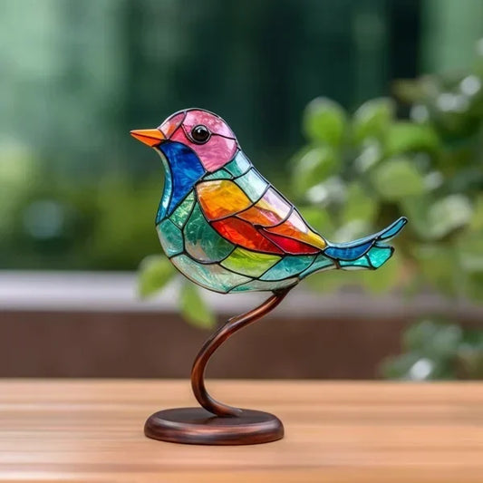 Élanor – Handgemaakt glazen vogelbeeld voor interieurdecoratie