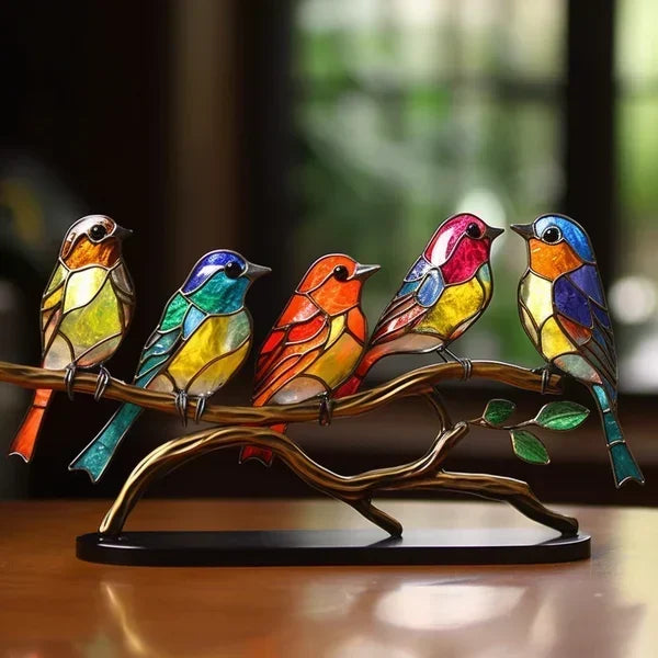 Élanor – Handgemaakt glazen vogelbeeld voor interieurdecoratie