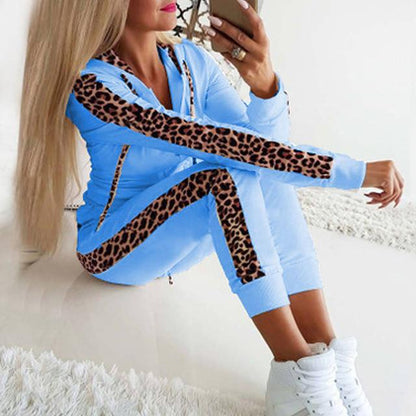 Veloria Casual Joggingpak voor Dames – Tweedelige Set met Broek en Vest
