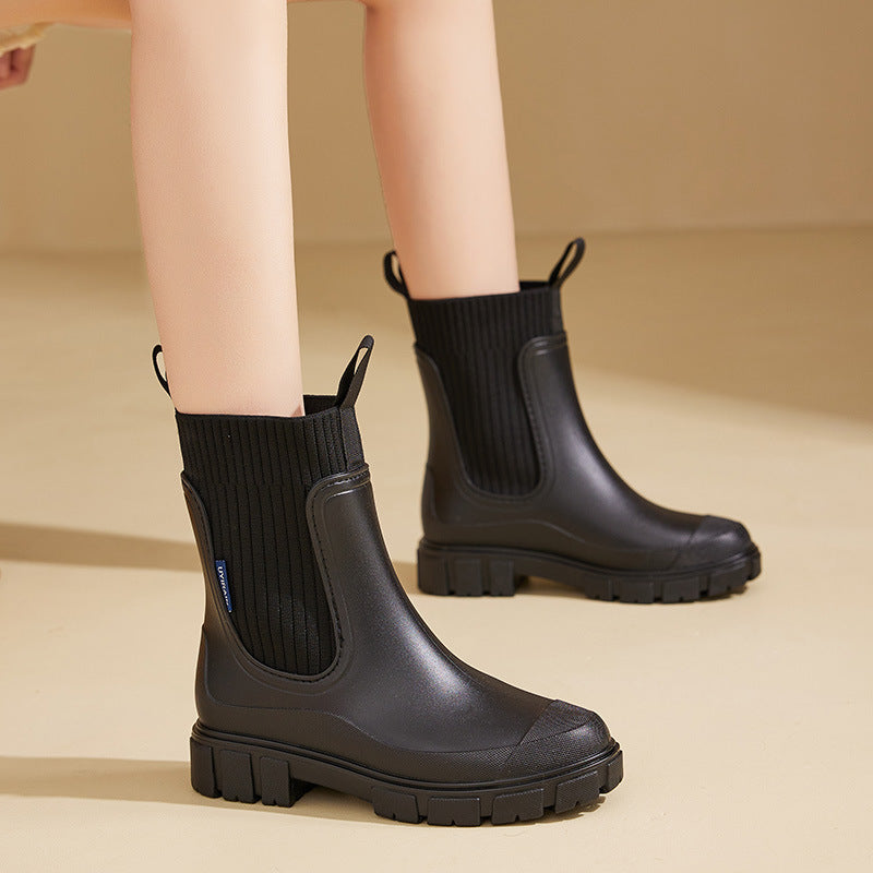 Veloria Regenlaarzen – Waterdichte Gummistiefel met Antislip Zool voor Nat Weer