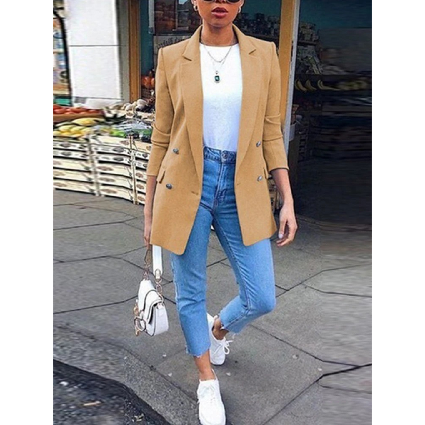 Élanor | Lange damesblazer met moderne pasvorm