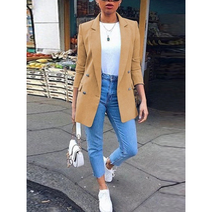 Élanor | Lange damesblazer met moderne pasvorm