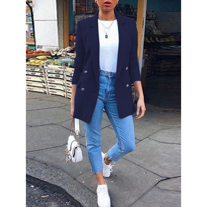 Élanor | Lange damesblazer met moderne pasvorm