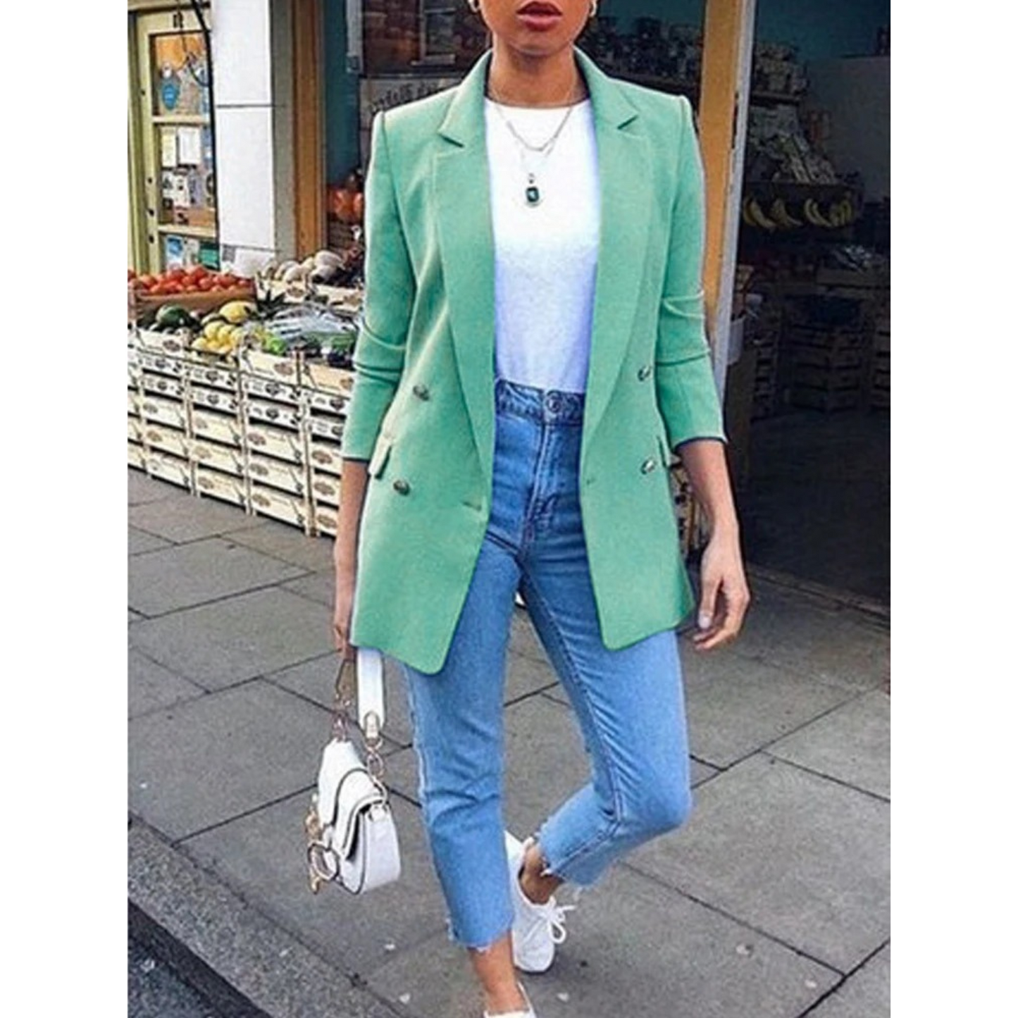 Élanor | Lange damesblazer met moderne pasvorm