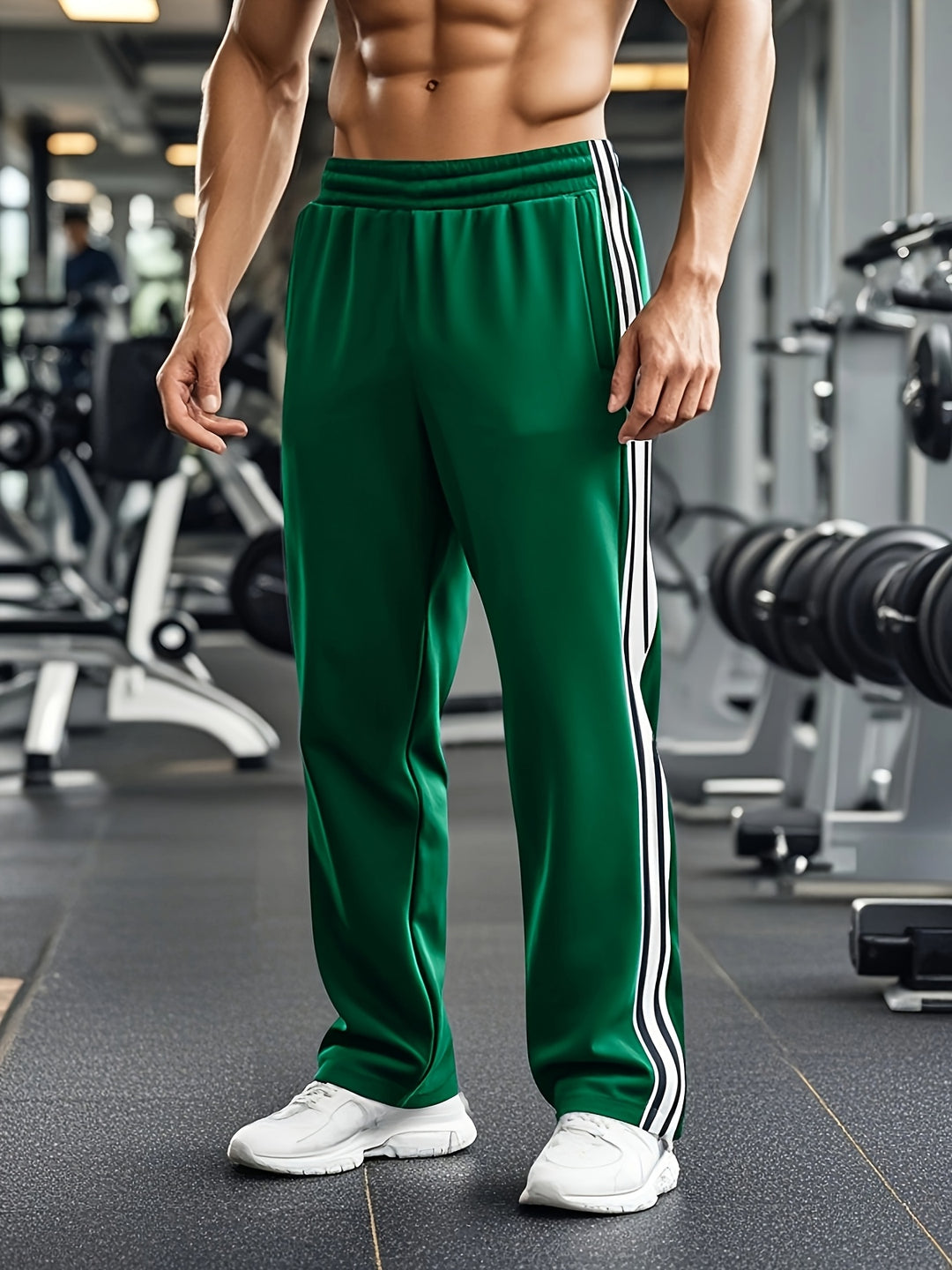 Élanor Heren Sportbroek – Ademend Lichtgewicht Trainingsbroek met Trekkoord en Zakken
