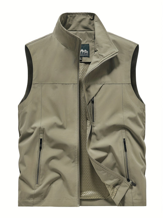 Élanor Heren Sportvest – Lichtgewicht Mouwloos Outdoor Vest van Polyester