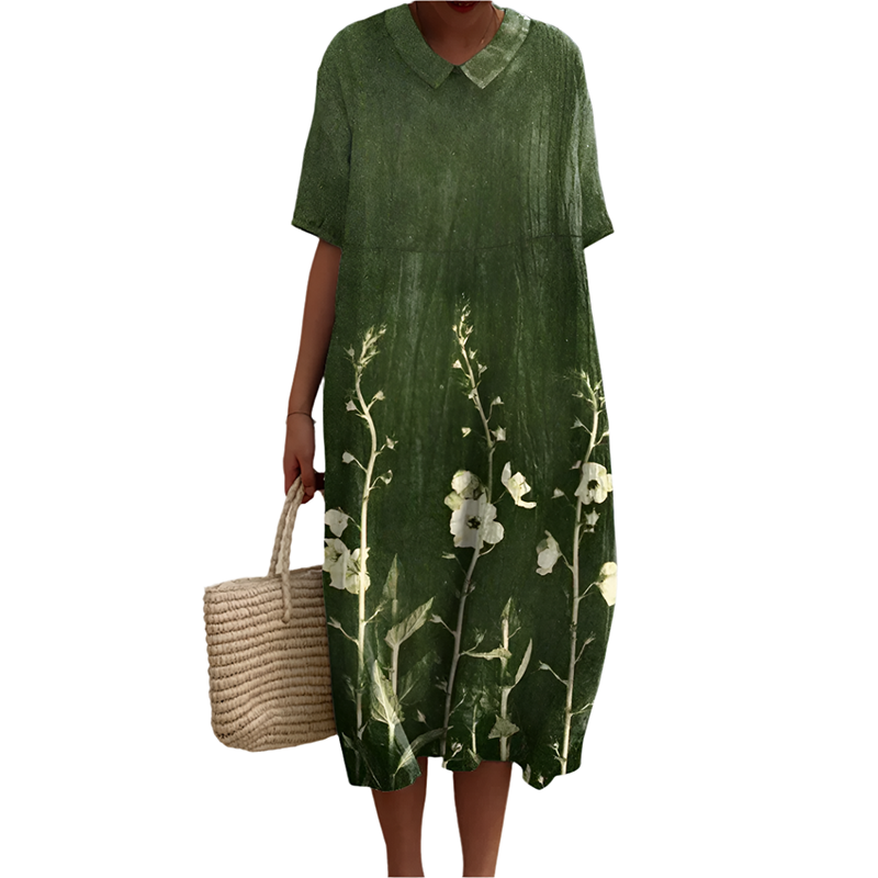 Monde Dames Zomerkleed met Bloemenprint – Luchtige Pasvorm – Mouwloos – Lichtgewicht Stof – Ronde Hals
