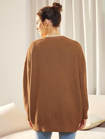 Évoque Lichte Cardigan met V-hals en Knoopsluiting – Gebreid Damesvest