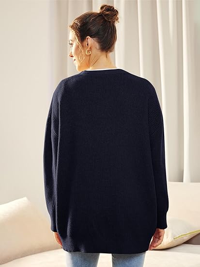 Évoque Lichte Cardigan met V-hals en Knoopsluiting – Gebreid Damesvest